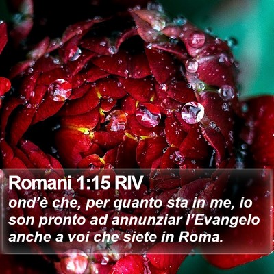 Romani 1:15 RIV Bible Verse Image