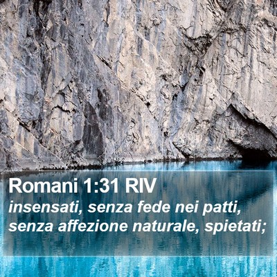 Romani 1:31 RIV Bible Verse Image
