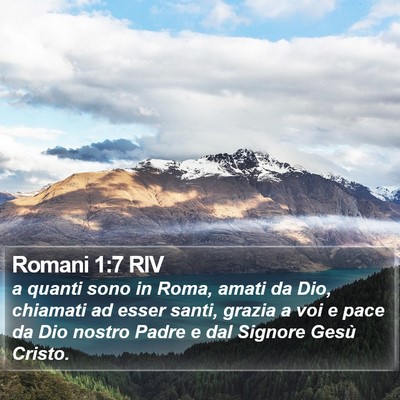 Romani 1:7 RIV Bible Verse Image