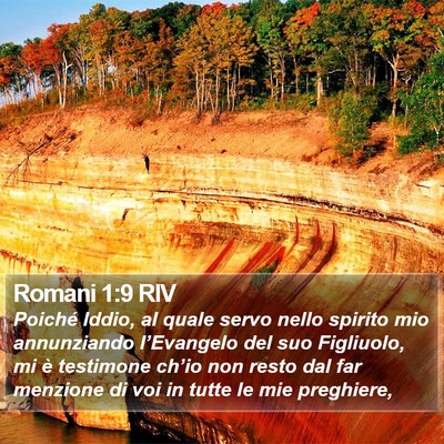 Romani 1:9 RIV Bible Verse Image