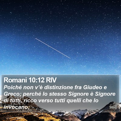 Romani 10:12 RIV Bible Verse Image