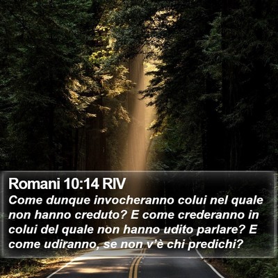 Romani 10:14 RIV Bible Verse Image