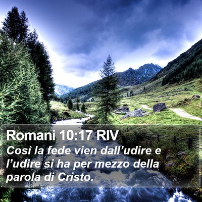Romani 10:17 RIV Bible Verse Image