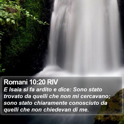 Romani 10:20 RIV Bible Verse Image