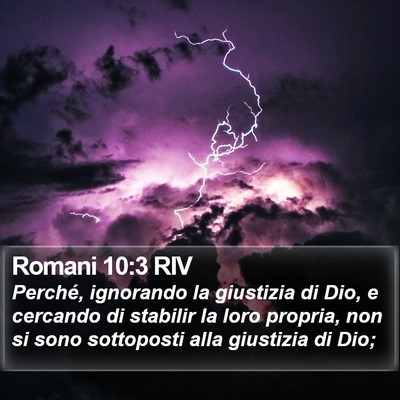 Romani 10:3 RIV Bible Verse Image
