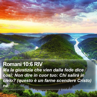 Romani 10:6 RIV Bible Verse Image