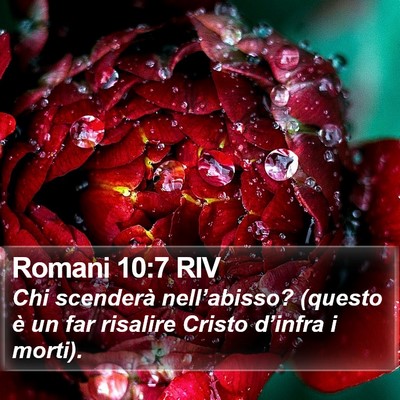 Romani 10:7 RIV Bible Verse Image