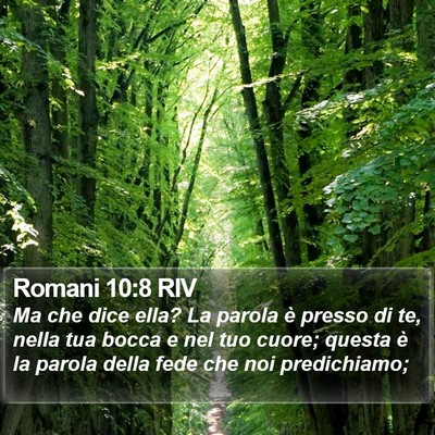 Romani 10:8 RIV Bible Verse Image