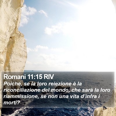 Romani 11:15 RIV Bible Verse Image