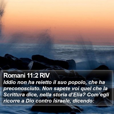 Romani 11:2 RIV Bible Verse Image