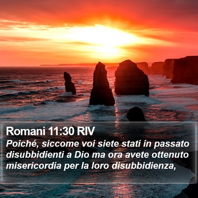Romani 11:30 RIV Bible Verse Image