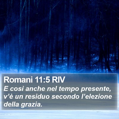 Romani 11:5 RIV Bible Verse Image