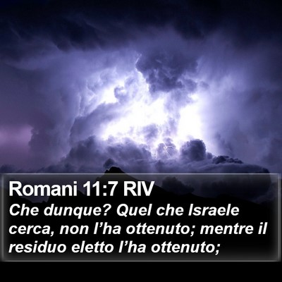 Romani 11:7 RIV Bible Verse Image