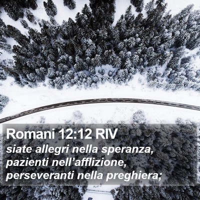 Romani 12:12 RIV Bible Verse Image