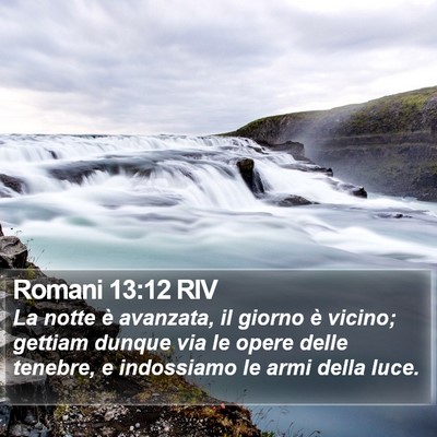 Romani 13:12 RIV Bible Verse Image