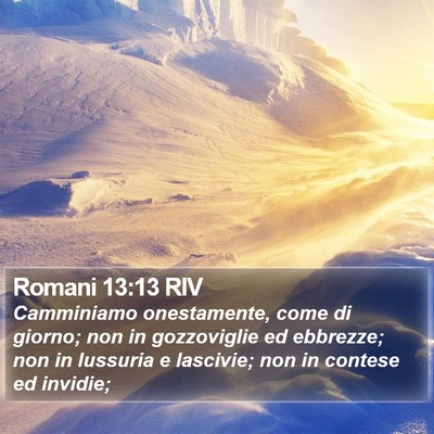 Romani 13:13 RIV Bible Verse Image