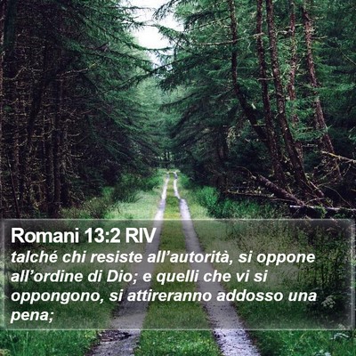 Romani 13:2 RIV Bible Verse Image