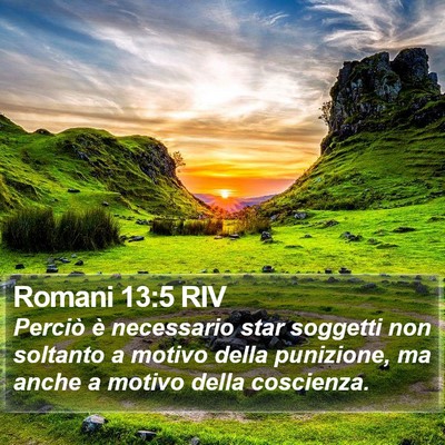 Romani 13:5 RIV Bible Verse Image