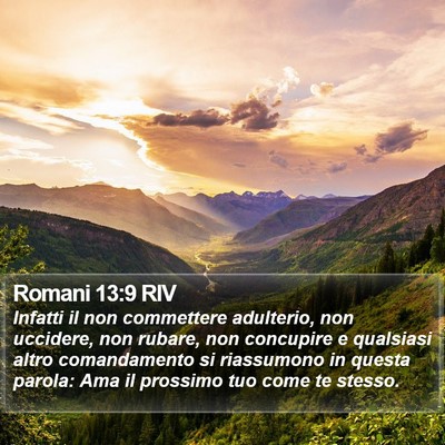 Romani 13:9 RIV Bible Verse Image