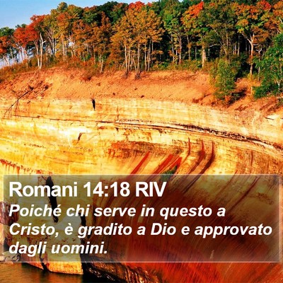 Romani 14:18 RIV Bible Verse Image