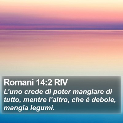 Romani 14:2 RIV Bible Verse Image