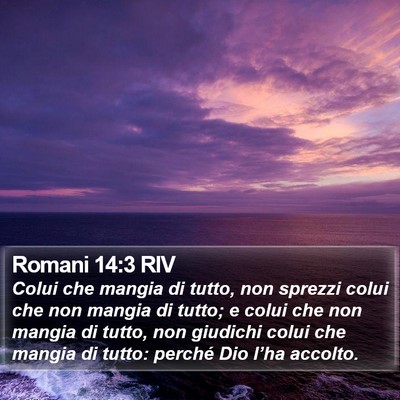 Romani 14:3 RIV Bible Verse Image