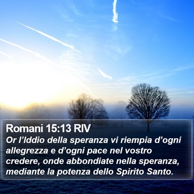 Romani 15:13 RIV Bible Verse Image