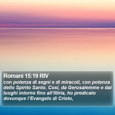 Romani 15:19 RIV Bible Verse Image