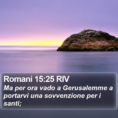 Romani 15:25 RIV Bible Verse Image