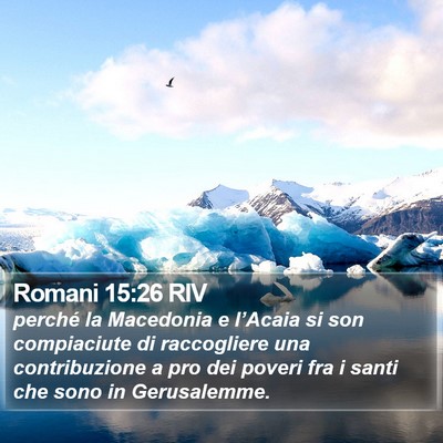 Romani 15:26 RIV Bible Verse Image