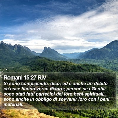 Romani 15:27 RIV Bible Verse Image