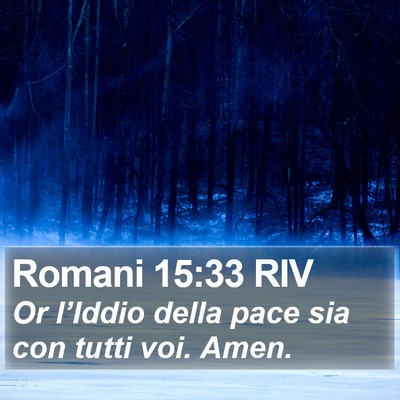 Romani 15:33 RIV Bible Verse Image