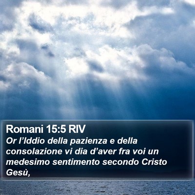 Romani 15:5 RIV Bible Verse Image