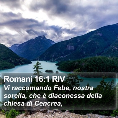 Romani 16:1 RIV Bible Verse Image