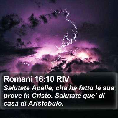 Romani 16:10 RIV Bible Verse Image