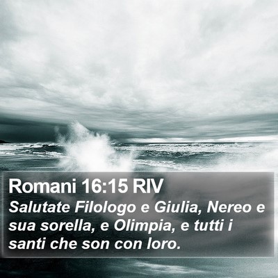 Romani 16:15 RIV Bible Verse Image