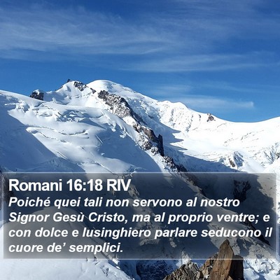 Romani 16:18 RIV Bible Verse Image