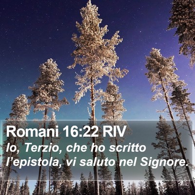 Romani 16:22 RIV Bible Verse Image