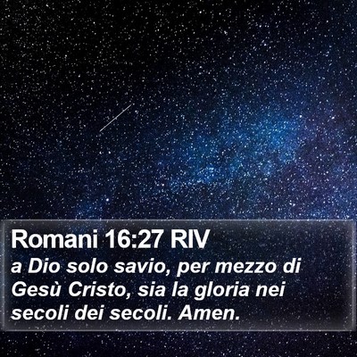 Romani 16:27 RIV Bible Verse Image