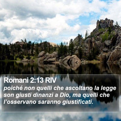 Romani 2:13 RIV Bible Verse Image