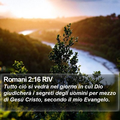 Romani 2:16 RIV Bible Verse Image