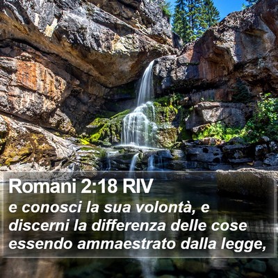 Romani 2:18 RIV Bible Verse Image