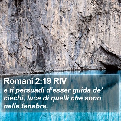 Romani 2:19 RIV Bible Verse Image