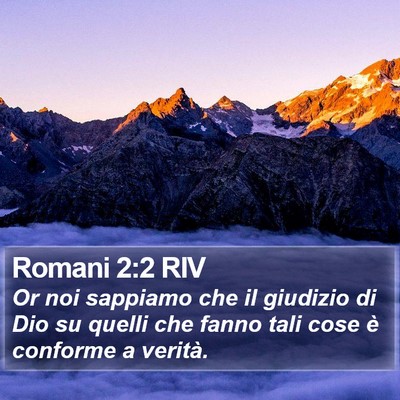 Romani 2:2 RIV Bible Verse Image