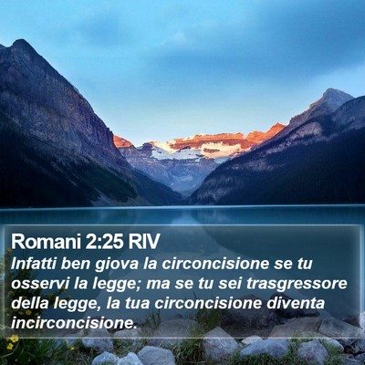 Romani 2:25 RIV Bible Verse Image