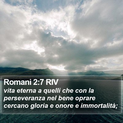Romani 2:7 RIV Bible Verse Image