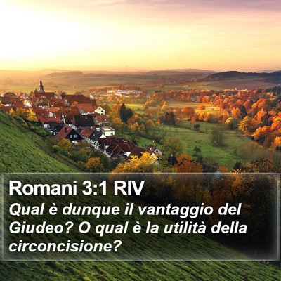 Romani 3:1 RIV Bible Verse Image