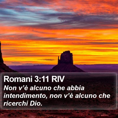 Romani 3:11 RIV Bible Verse Image