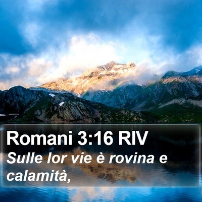 Romani 3:16 RIV Bible Verse Image