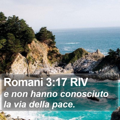 Romani 3:17 RIV Bible Verse Image